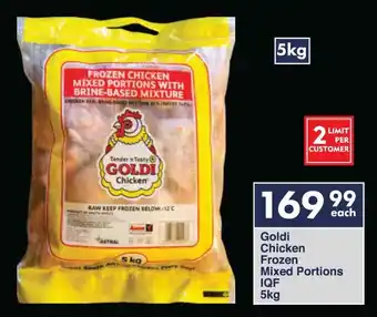 President Hyper Goldi Chicken Frozen Mixed Portions IQF offer