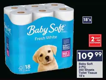 President Hyper Baby Soft 2-Ply 350 Sheets Toilet Tissue offer