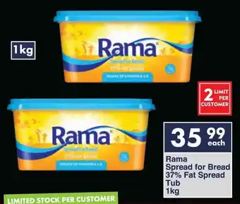 President Hyper Rama Spread for Bread 37% Fat Spread Tub offer