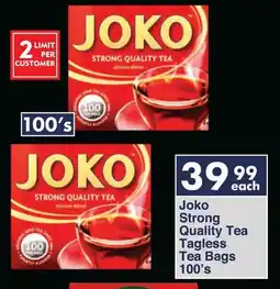 President Hyper Joko Strong Quality Tea Tagless Tea Bags offer