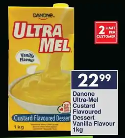 President Hyper Danone Ultra-Mel Custard Flavoured Dessert Vanilla Flavour offer