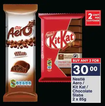 President Hyper Nestlé Aero/ Kit Kat/ Chocolate Slabs offer