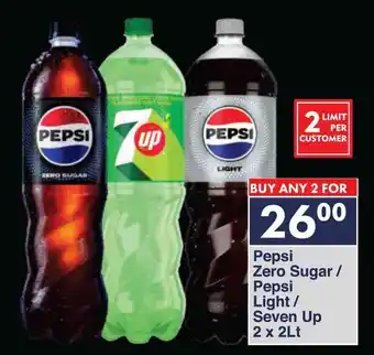 President Hyper Pepsi Zero Sugar/ Pepsi Light/ Seven Up offer