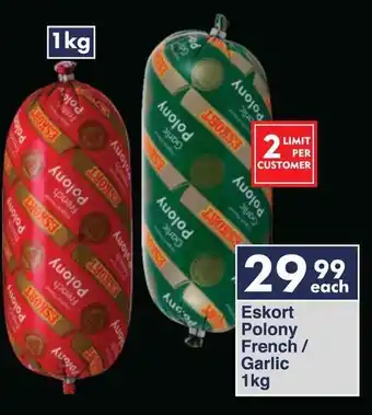 President Hyper Eskort Polony French/ Garlic offer