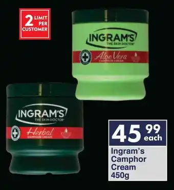 President Hyper Ingram's Camphor Cream offer