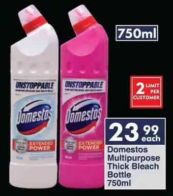 President Hyper Domestos Multipurpose Thick Bleach Bottle offer