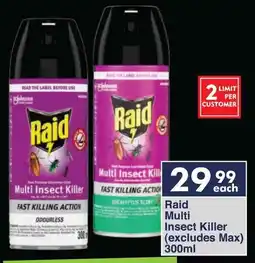 President Hyper Raid Multi Insect Killer (excludes Max) offer