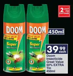 President Hyper Doom Insecticide Great Value 50% EXTRA Tin offer