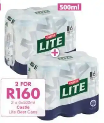 President Liquor Castle Lite Beer Cans offer