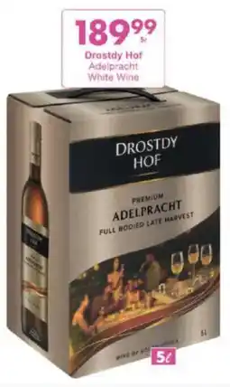 President Liquor Drostdy Hof Adelpracht White Wine offer