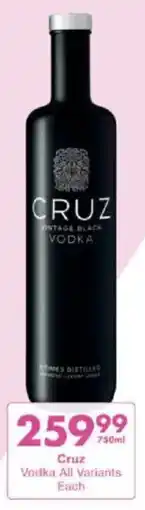 President Liquor Cruz Vodka All Variants Each offer