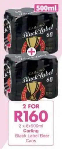 President Liquor Carling Black Label Beer Cans offer