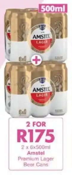 President Liquor Amstel Premium Lager Beer Cans offer