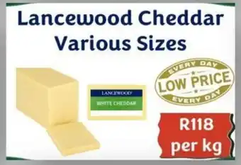 Foodeez Lancewood Cheddar Various Sizes offer