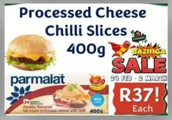 Foodeez Processed Cheese Chilli Slices offer