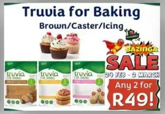 Foodeez Truvia for Baking Brown/Caster/Icing offer