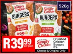 Take 'n Pay Crumbed Chicken Burgers offer