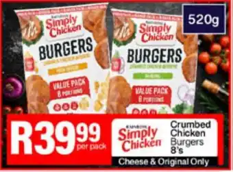 Take 'n Pay Crumbed Chicken Burgers offer