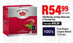 Take 'n Pay Five Roses Ceylon Blend Teabags offer