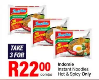 Take 'n Pay Indomie Instant Noodles Hot & Spicy Only offer