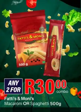 Take 'n Pay Fatti's & Moni's Macaroni OR Spaghetti offer