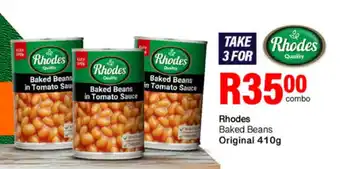 Take 'n Pay Rhodes Baked Beans Original offer