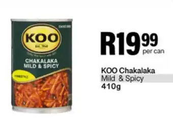 Take 'n Pay KOO Chakalaka Mild & Spicy offer