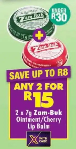 Shoprite Zam-Buk Ointment/Cherry Lip Balm offer