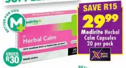 Shoprite Medirite Herbal Calm Capsules offer