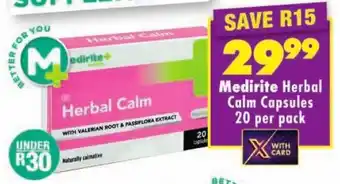 Shoprite Medirite Herbal Calm Capsules offer