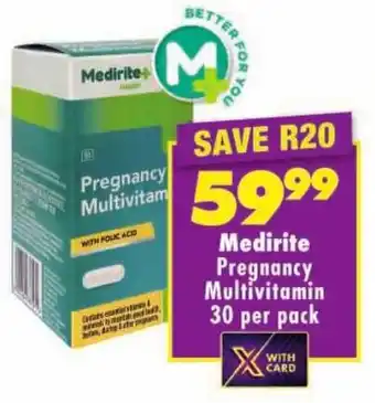 Shoprite Medirite Pregnancy Multivitamin offer