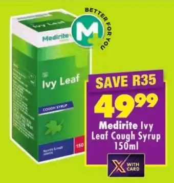 Shoprite Medirite Ivy Leaf Cough Syrup offer