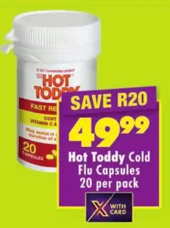 Shoprite Hot Toddy Cold Flu Capsules offer