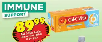 Shoprite Cal-C-Vita Combo Effervescent Tablets offer