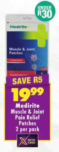 Shoprite Medirite Muscle & Joint Pain Relief Patches offer