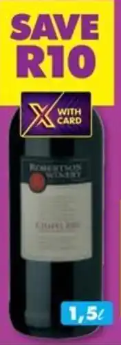 Shoprite Liquor Robertson winery chapel cabernet/ merlot/rose/red wine offer