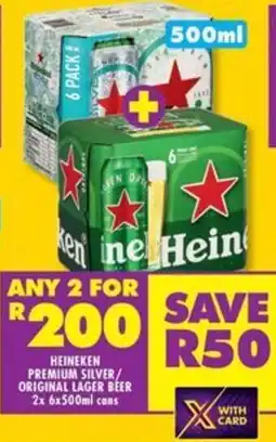 Shoprite Liquor Heineken premium silver/ original lager beer offer