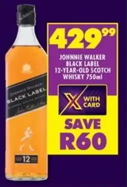 Shoprite Liquor Johnnie walker black label 12-year-old scotch whisky offer