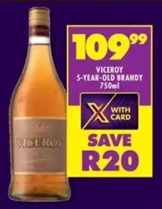 Shoprite Liquor Viceroy 5-year-old brandy offer