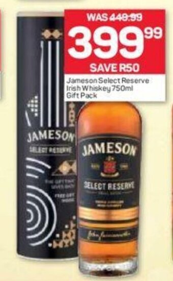 Pick n Pay Liquor Jameson Select Reserve Irish Whiskey 750ml offer