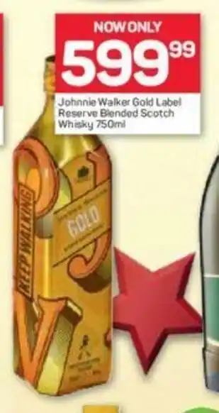 Pick n Pay Liquor Johnnie Walker Gold Label Reserve Blended Scotch Whiskey 750ml offer