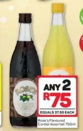 Pick n Pay Liquor Rose's Flavoured Cordial Assorted 750ml offer