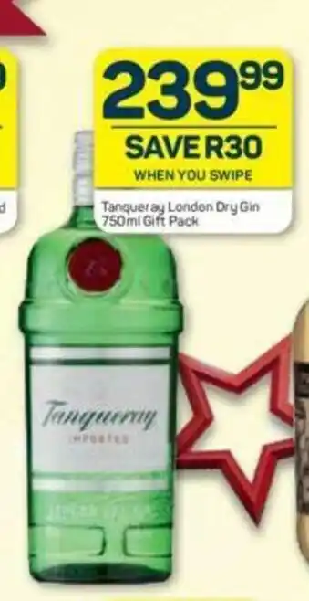 Pick n Pay Liquor Tanqueray London Dry Gin 750ml Gift Pack offer