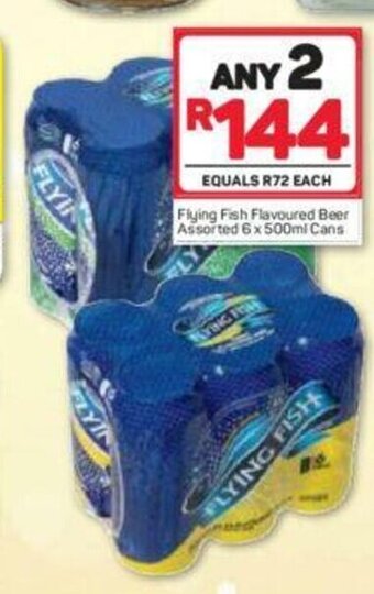 Pick n Pay Liquor Flying Fish Flavoured Beer Assorted 6 x 500ml Cans offer