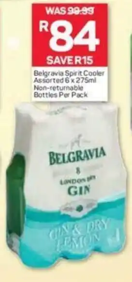 Pick n Pay Liquor Belgravia Spirit Cooler Assorted 6 x 275ml Non-Returnable Bottles per pack offer