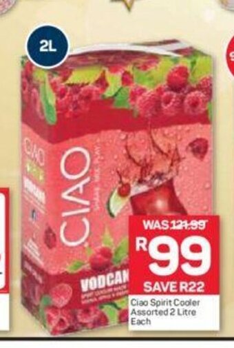 Ciao Spirit Cooler Assorted 2 Litre Each