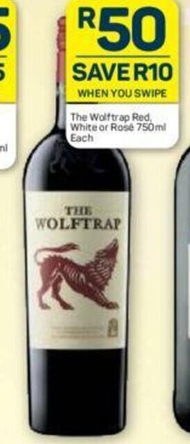Pick n Pay Liquor The Wolftrap Red, White or Rose 750ml each offer