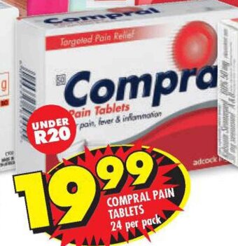 Shoprite Compral Pain Tablets 24 per pack offer