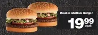 Check Star Double Mutton Burger offer