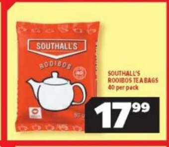 Usave Southall's Rooibos Teabags 40 per pack offer
